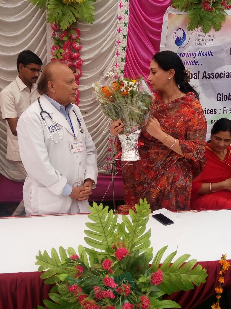 Princess Diya Kumari of Jaipur, Member of Rajasthan Legislative Assembly - Inaugurating Health Camp at SWM, Rajasthan, India